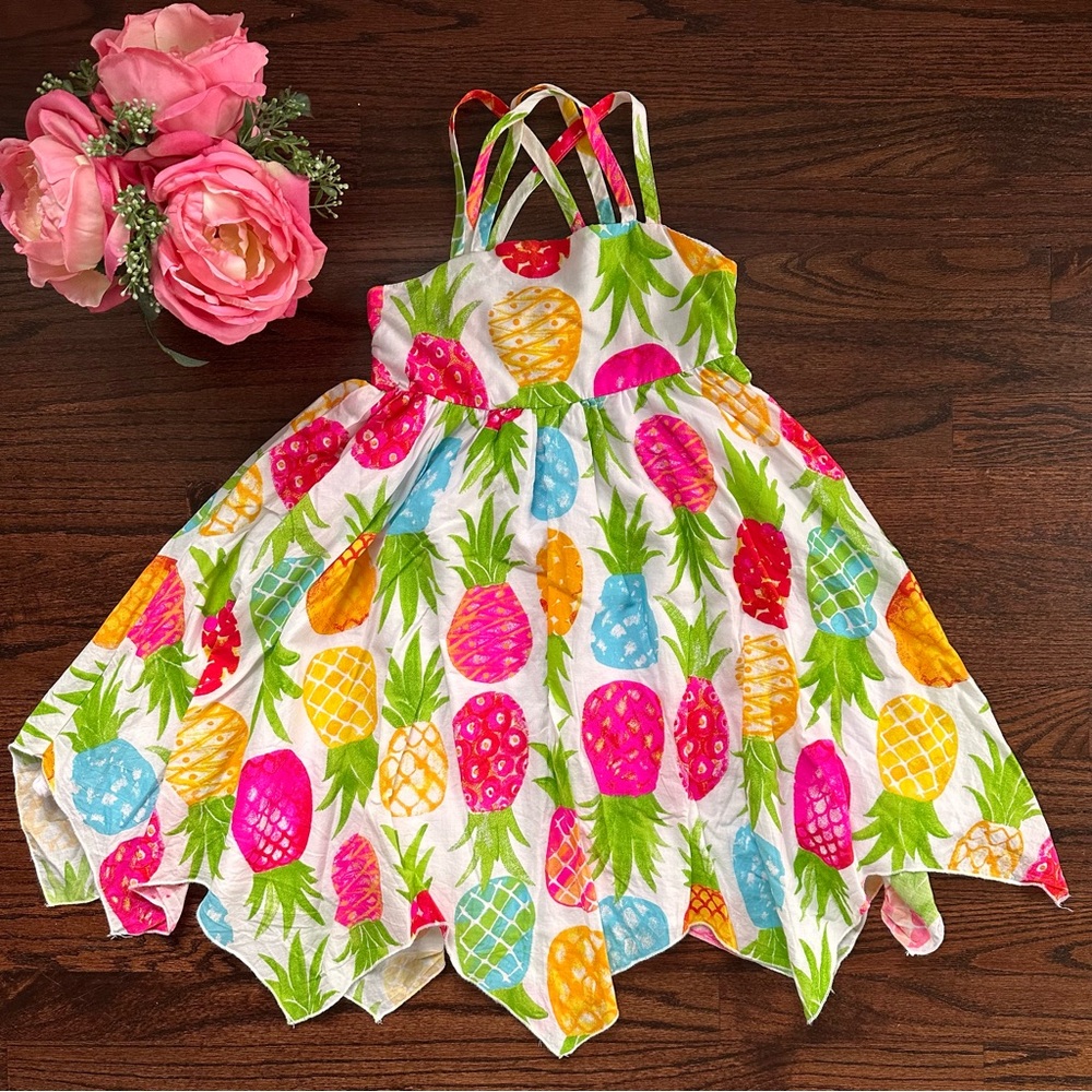 C&C California neon pineapple dress, size 7